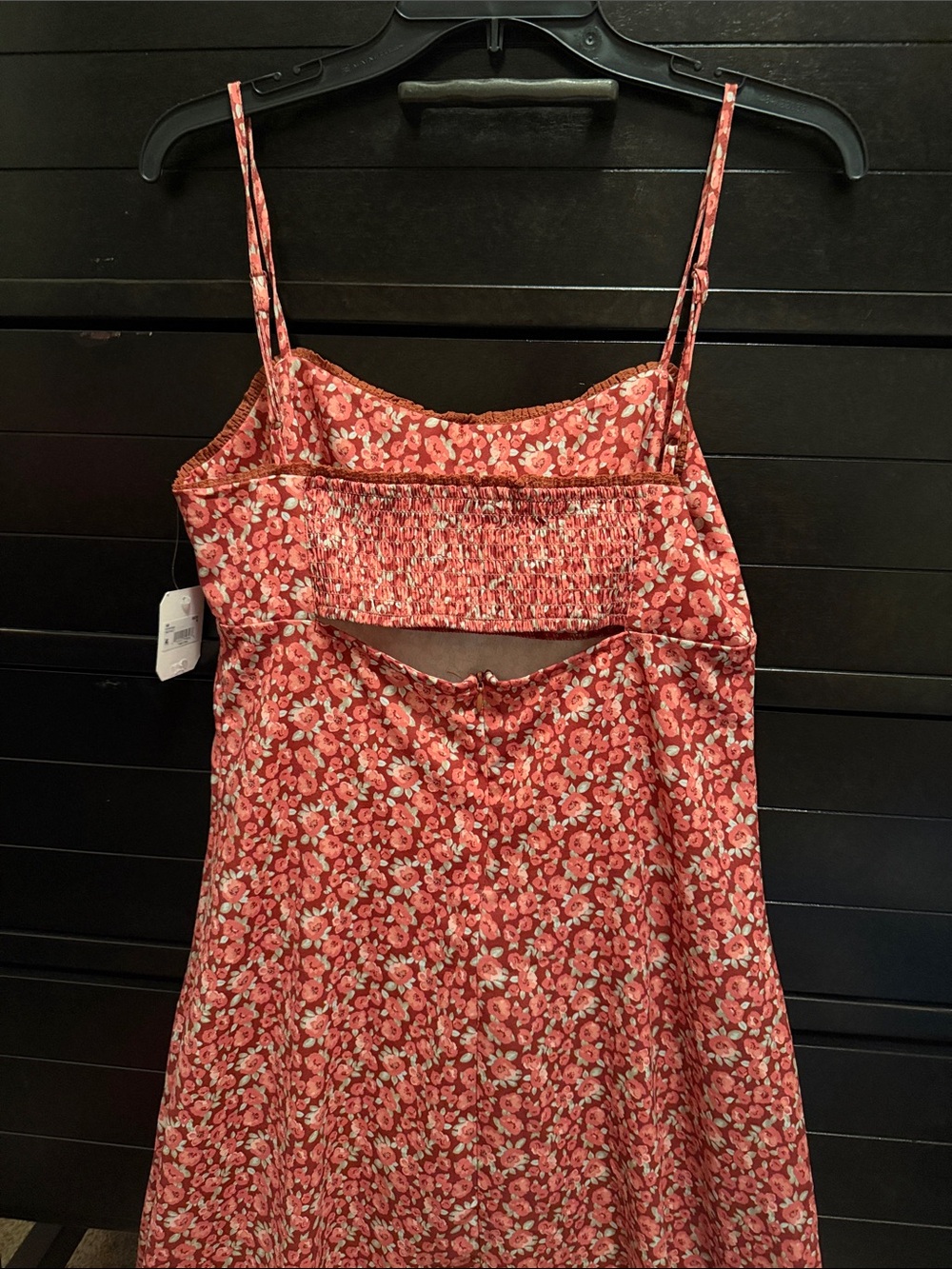 Orange Floral Slip Dress - Picture 2 of 3